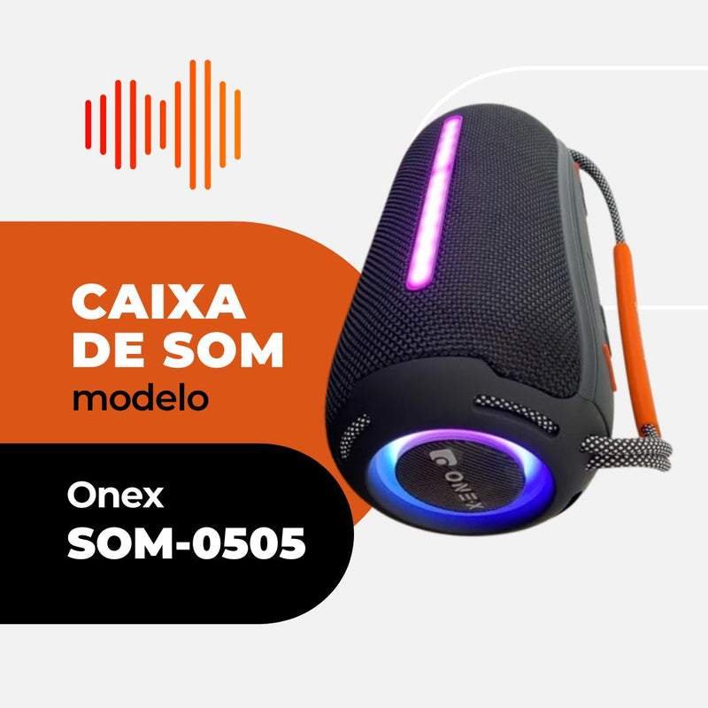 Caixa de Som Bluetooth SOM-0505: Compacta e Potente