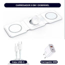 Carregador Dobravél Magsafe 3 em 1 - Branco