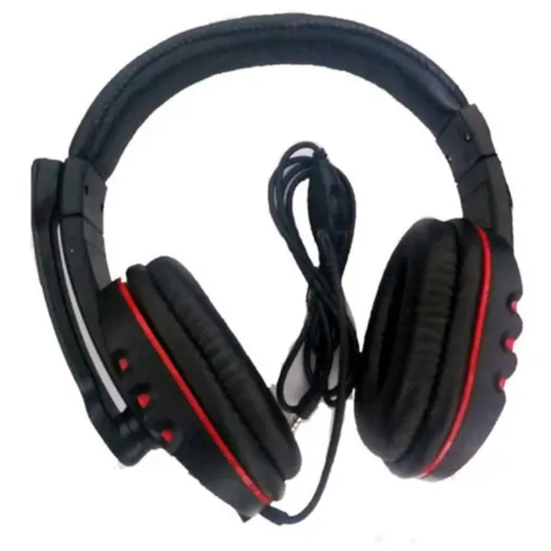 Fone De Ouvido Headphone Gamer P2 Microfone Preto