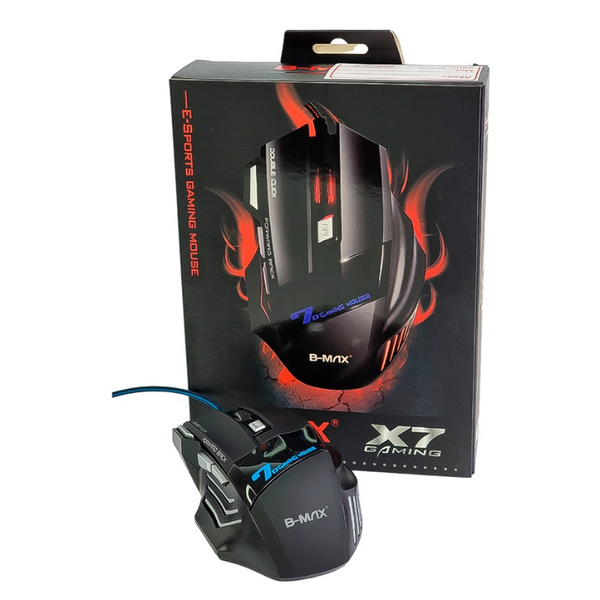 Mouse Gamer X7: Precisão Extrema com Sensor 6000 DPI e RGB