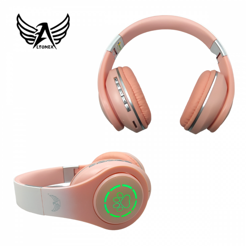 Fone de Ouvido Headphone Bluetooth Sem Fio LED de Pata Altomex