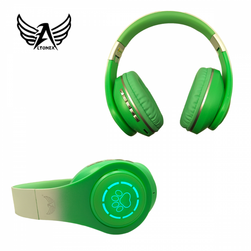 Fone de Ouvido Headphone Bluetooth Sem Fio LED de Pata Altomex