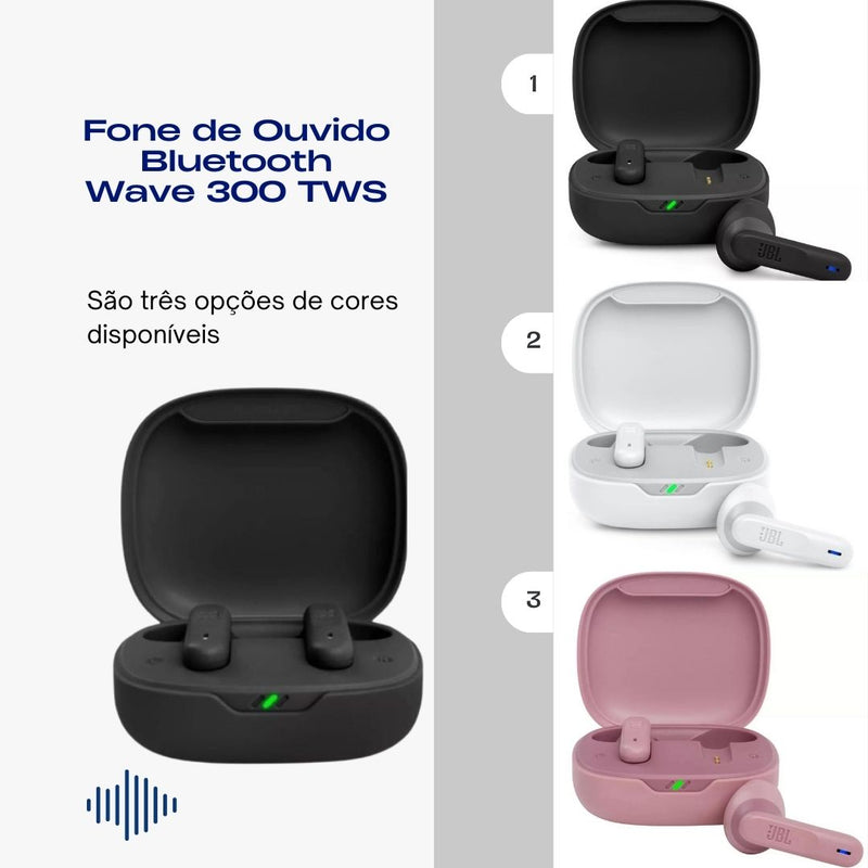 Fone Bluetooth Wave 300 TWS Preto