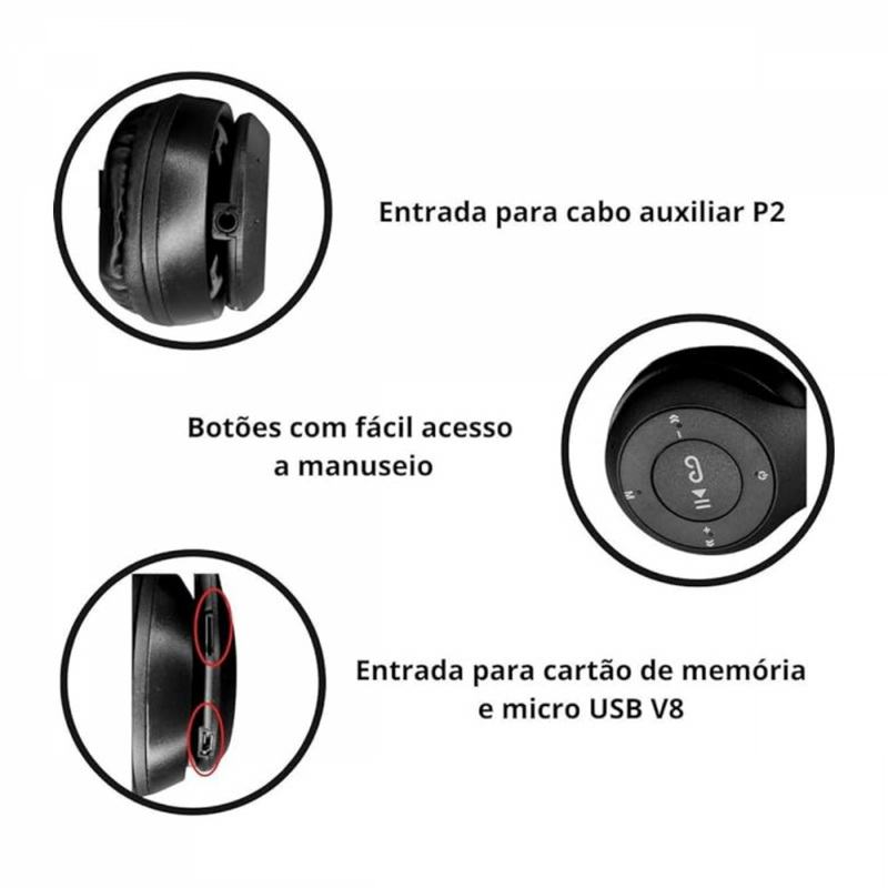 Fone de Ouvido Bluetooth Sem Fio P47 / KA-916