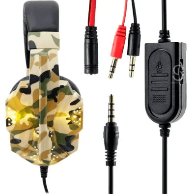 Fone de Ouvido Gamer BM-218 Camuflado