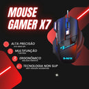 Mouse Gamer X7: Precisão Extrema com Sensor 6000 DPI e RGB